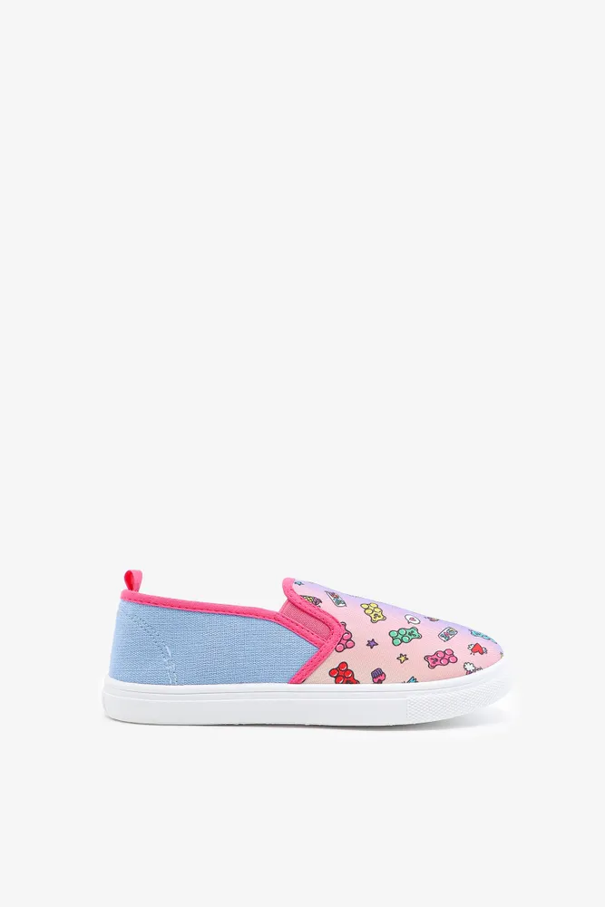 Kids slip on top canvas shoes