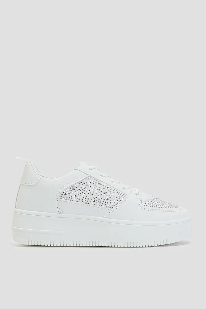 White platform 2025 sneakers canada