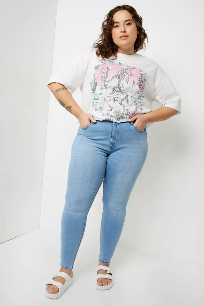 Plus size stretch jeggings shop