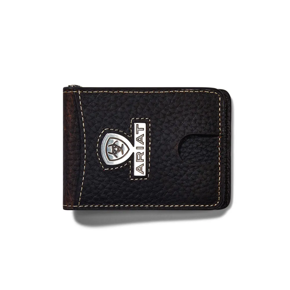 Large logo sales slim wallet