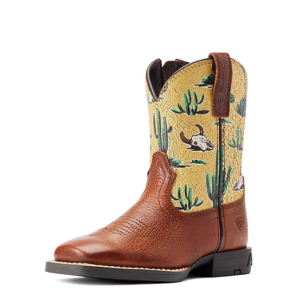 Ariat round up wide store square toe western boot