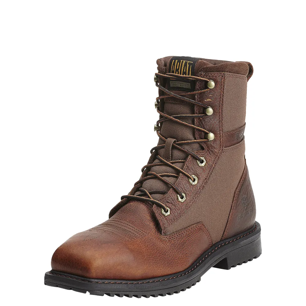 Workhog wide square toe venttek shop work boot