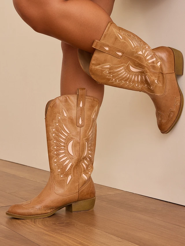 ARULA Bandera Wide Width & Calf Cut Out Western Boots