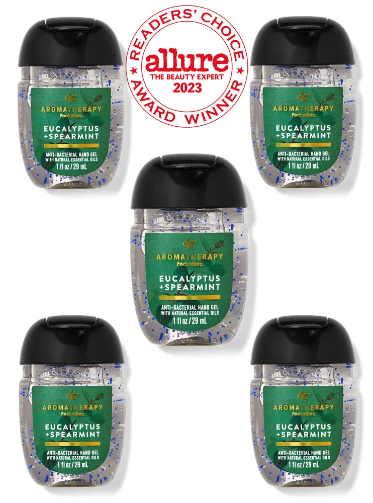 Aromatherapy Eucalyptus Spearmint PocketBac Hand Sanitizers, 5Pack