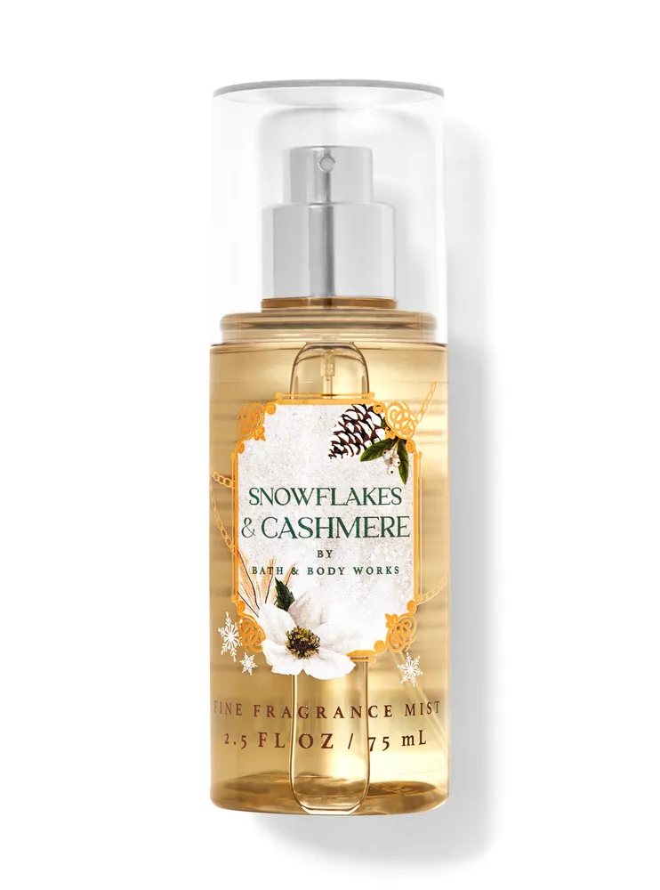 Bath and body works snowflakes and cashmere fragrance mist sales