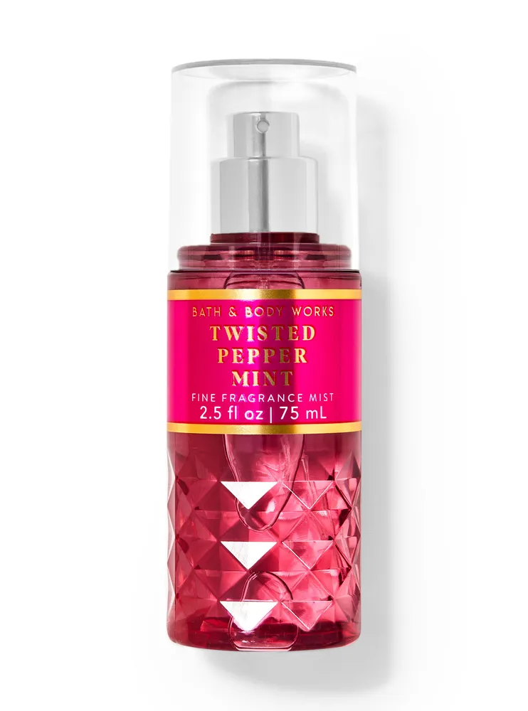 Bath Body Works Twisted Peppermint Travel Size Fine Fragrance