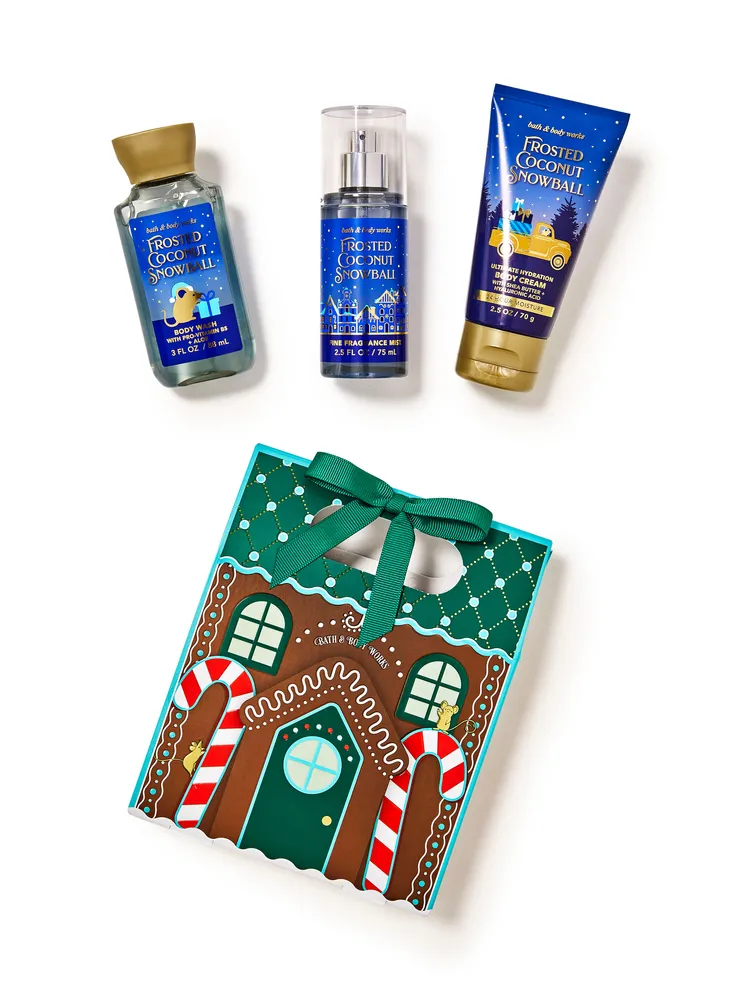 Bath Body Works Frosted Coconut Snowball Mini Gift Box Set