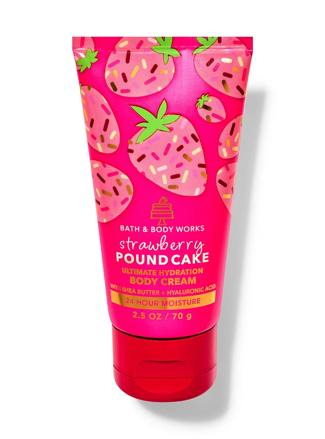 Bath&Body Works Strawberry Pound Cake Travel Size Ultimate