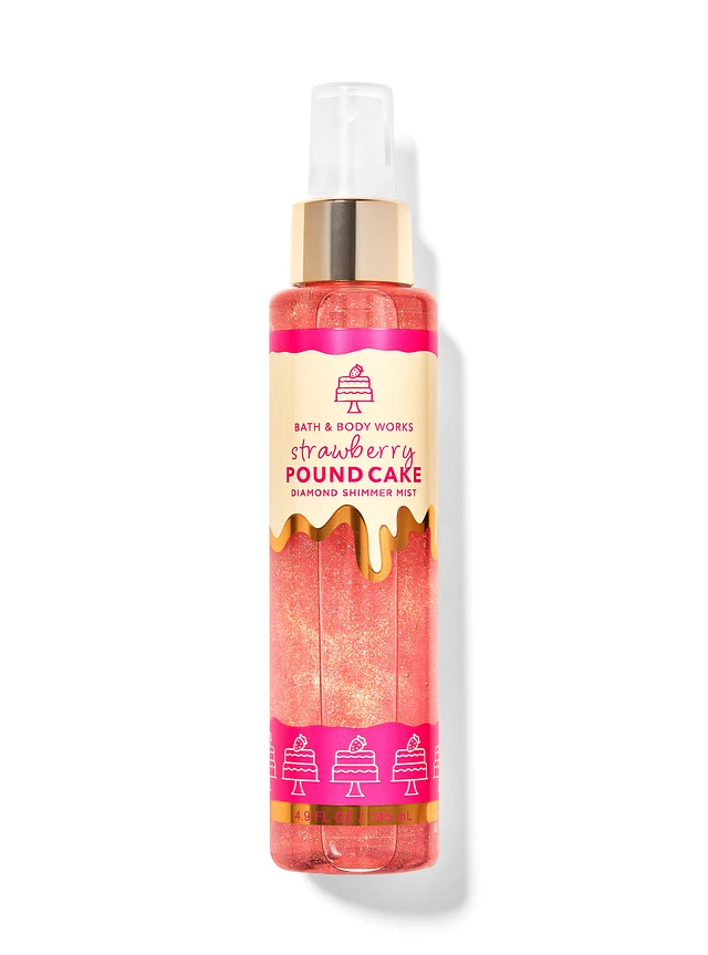 Bath&Body Works Strawberry Pound Cake Diamond Shimmer Mist