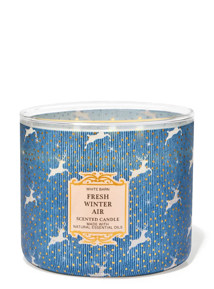 White Barn Fresh Winter Air 3Wick Candle The Summit at Fritz Farm