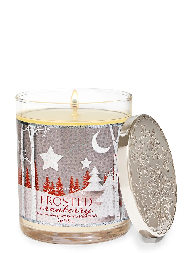Bath&Body Works Frosted Cranberry Single Wick Candle | Liberty Center