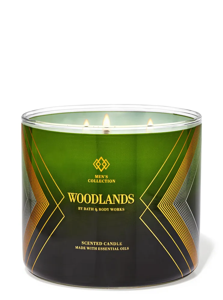 Mens Woodlands 3-Wick Candle | The Summit at Fritz Farm