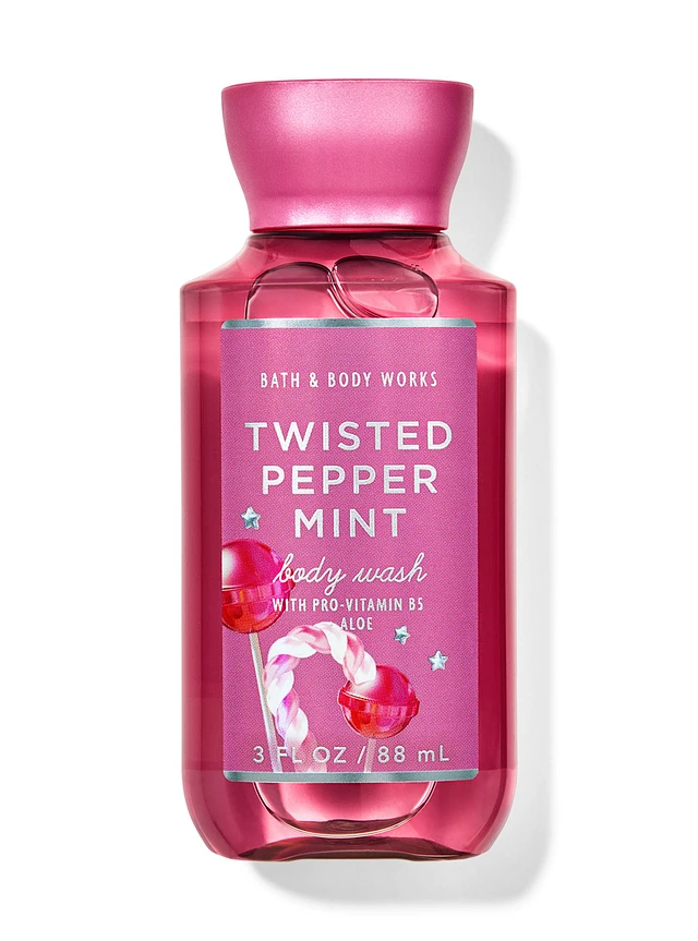 Bath&Body Works Twisted Peppermint Travel Size Body Wash
