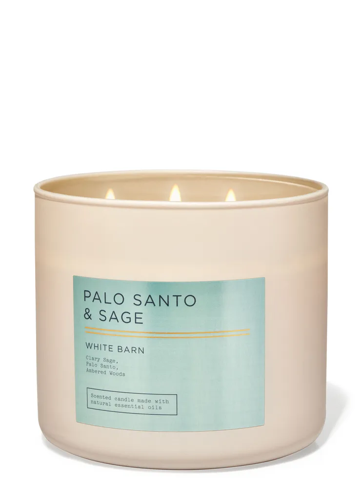 Palo top santo candle