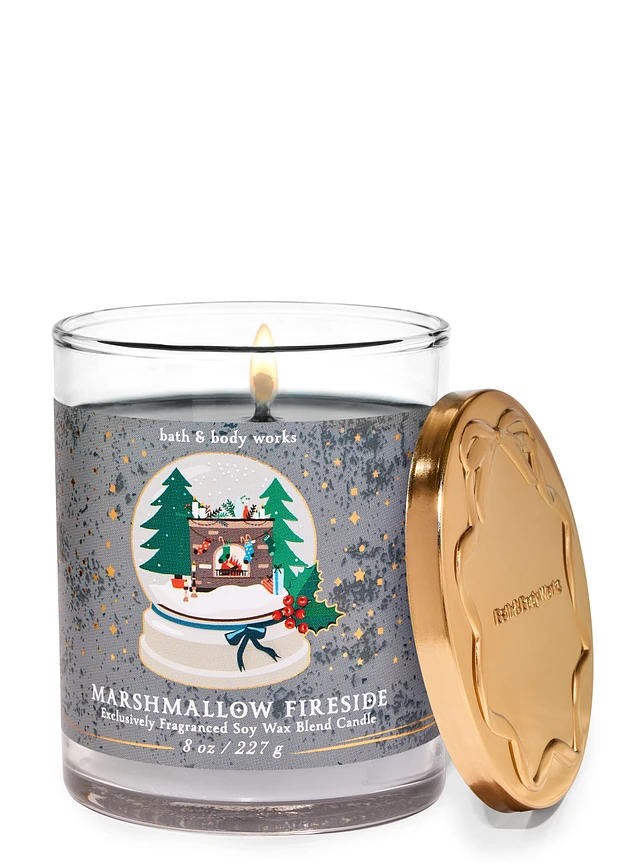 Bath&Body Works Marshmallow Fireside Single Wick Candle | Liberty