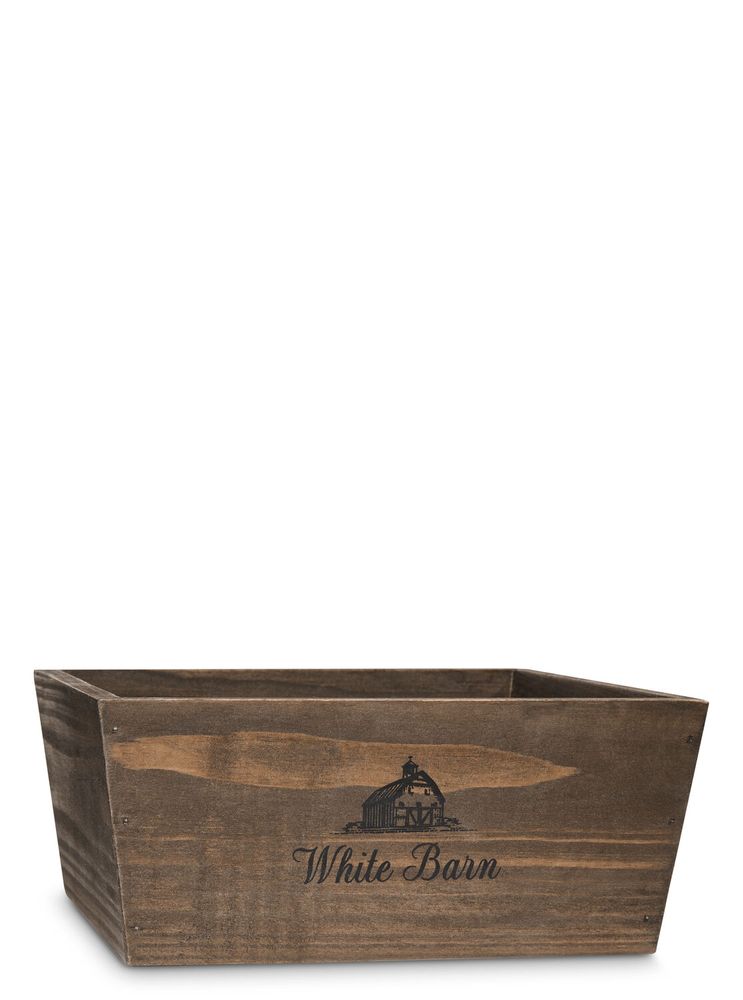 Bath & Body Works White Barn Wood Crate Gift Box Bridge Street Town