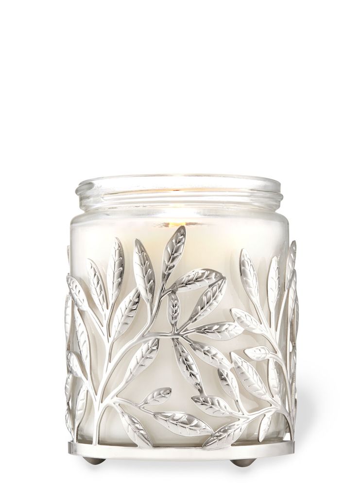 Bath & Body Works Silver Branches Single Wick Candle Holder Plaza Del