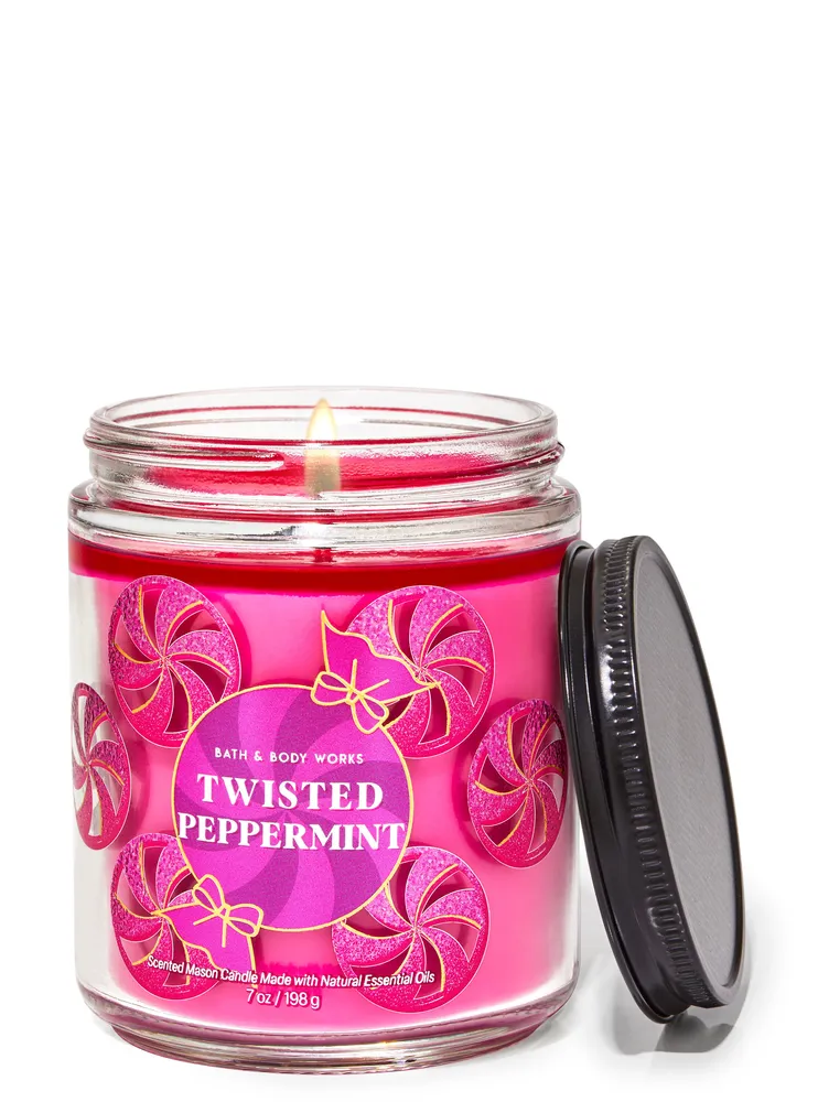 Twisted cheap peppermint candle