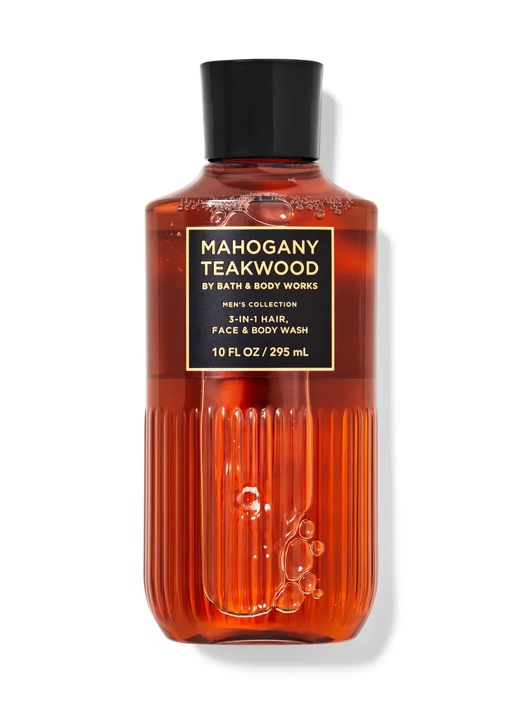 Mens Mahogany Teakwood 3 in 1 Hair Face Body Wash CoolSprings