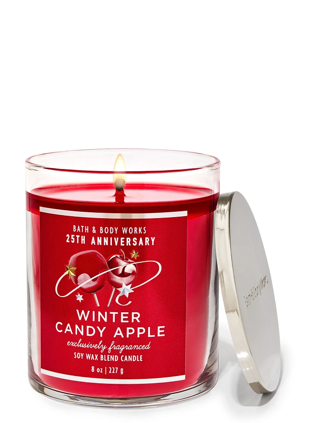 商品画像：4 WINTER CANDY APPLE & PERFECT CHRISTMAS Candles 14.5oz 3 1
