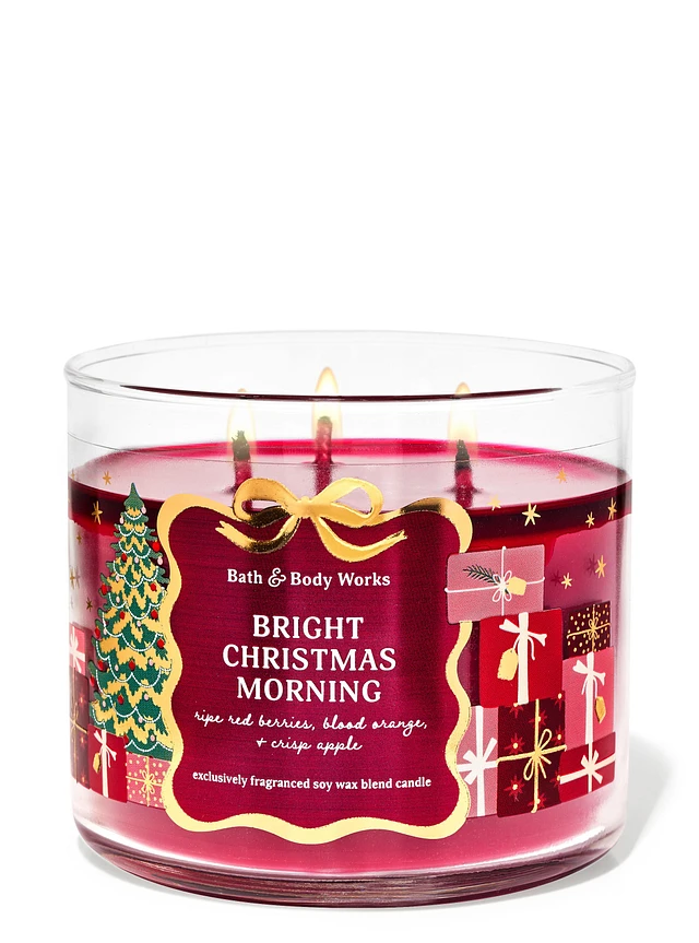 Bath&Body Works Bright Christmas Morning 3-Wick Candle | Liberty
