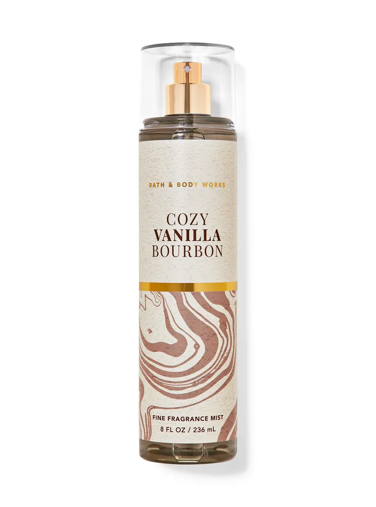 Bath Body Works Cozy Vanilla Bourbon Fine Fragrance Mist The