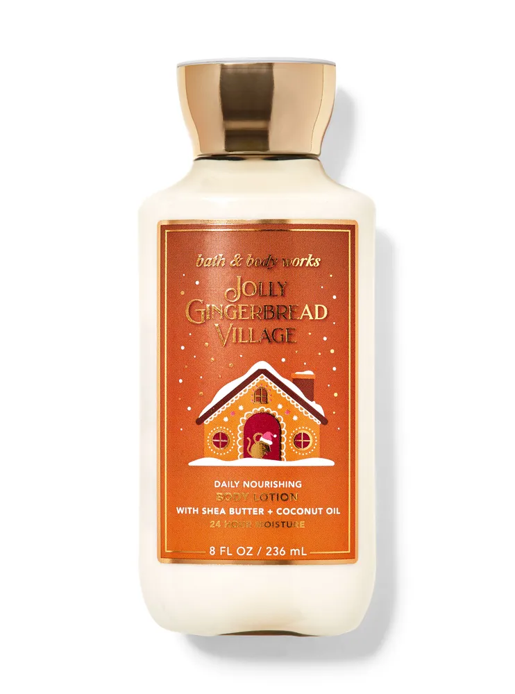Bath Body Works Jolly Gingerbread Village Daily Nourishing Body