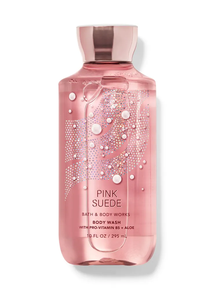 Pink suede perfume shop