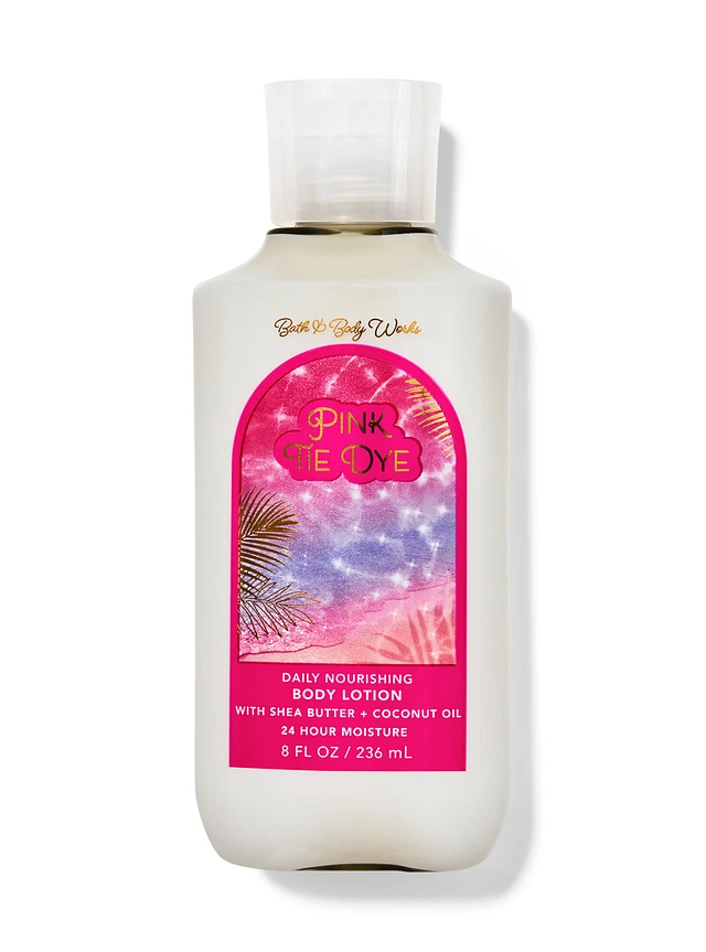 Bath & Body Works Pink Tie Dye Daily Nourishing Body Lotion