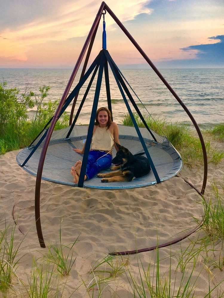 7ft hanging hammock flying saucer with stand sale