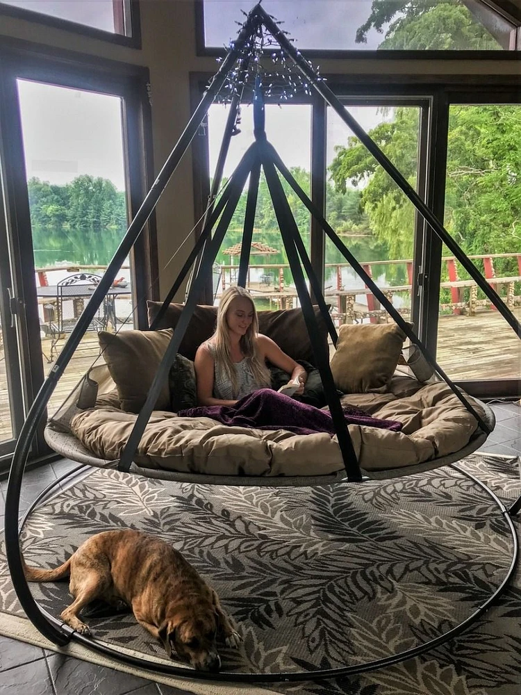 7ft hanging hammock flying saucer with stand sale