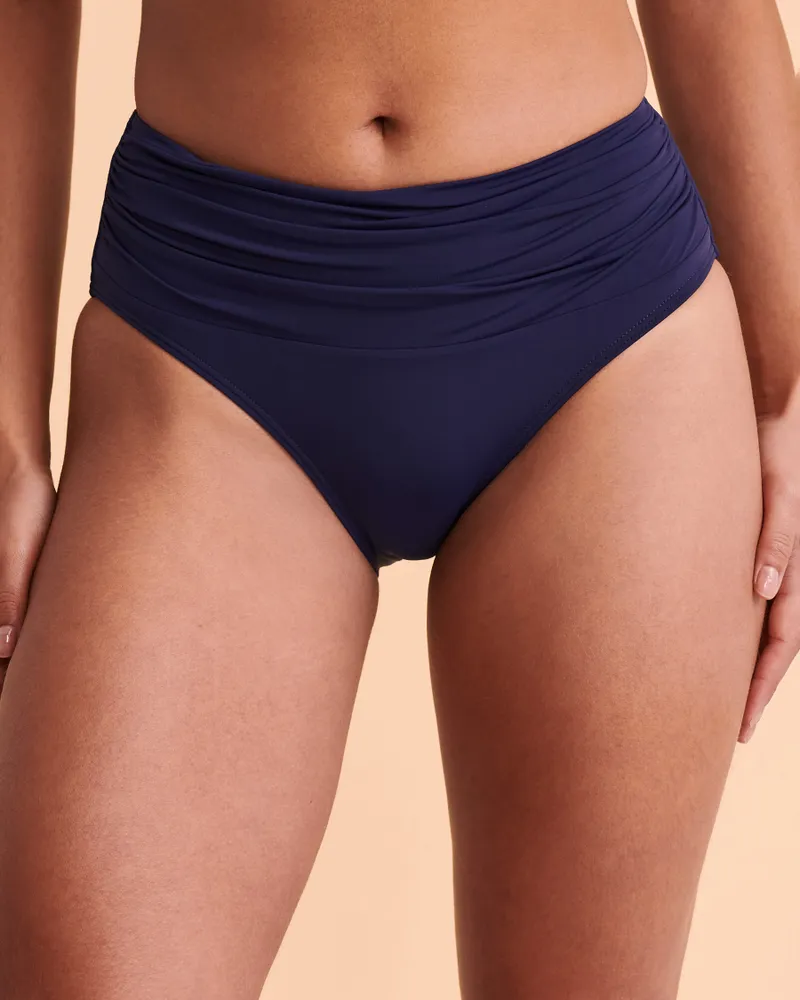 Navy high waisted hot sale bikini bottoms