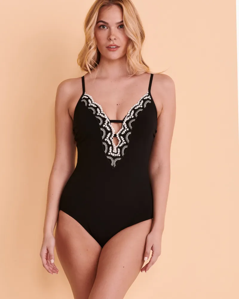 CHRISTINA ST-BARTH Lace Detail One-piece Swimsuit | Square One