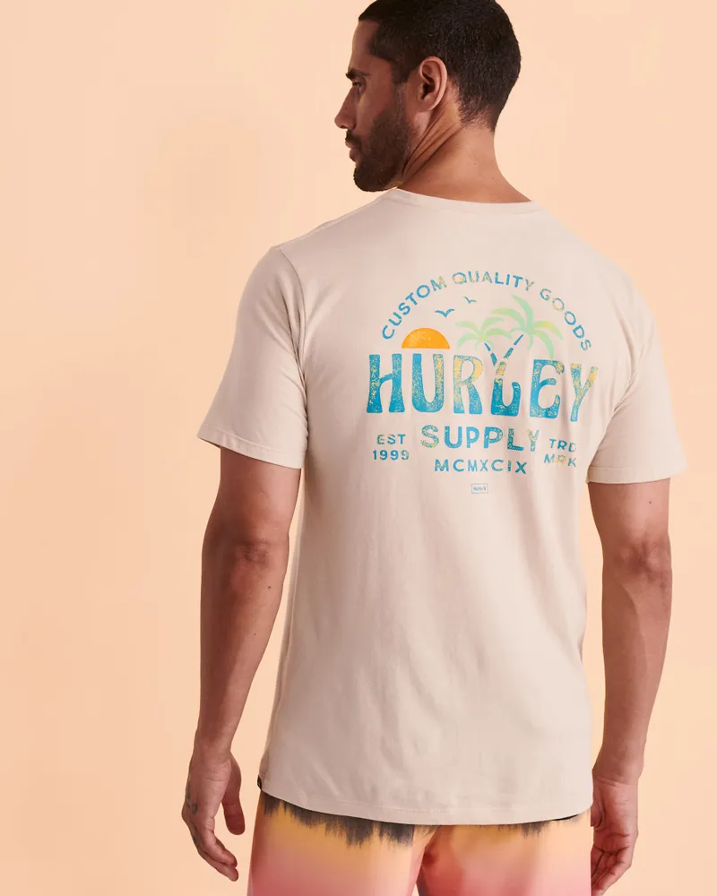 HURLEY EVERYDAY DOUBLE PALM T shirt Scarborough Town Centre