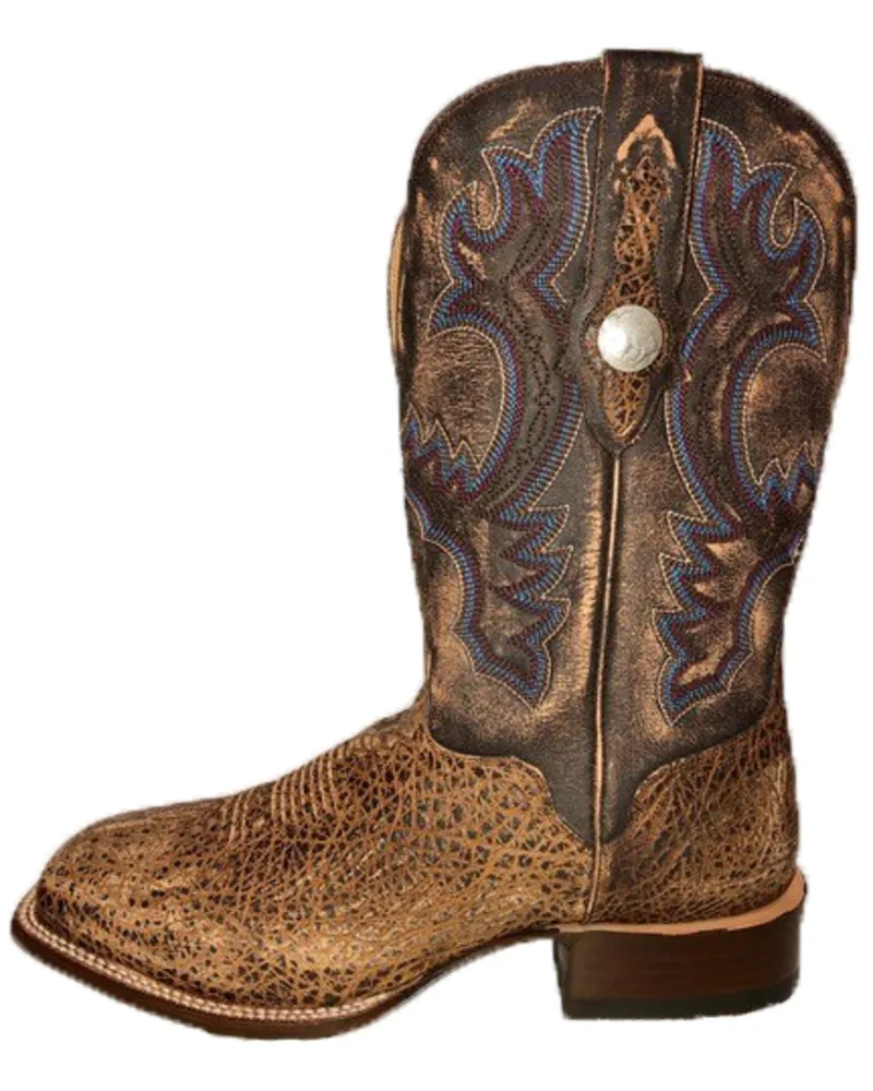 El Dorado Men's Brandy Bison Western Boots Broad Square Toe Mall of