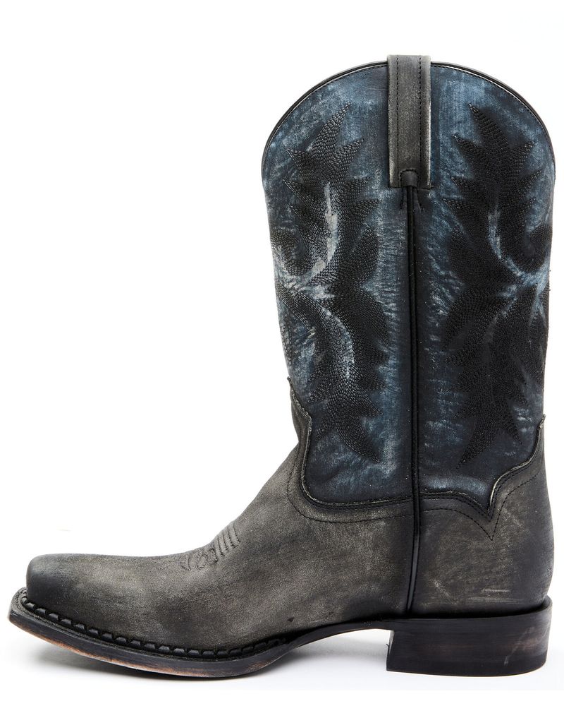 Moonshine Spirit Men's Black Fish Western Boots Square Toe Mall of