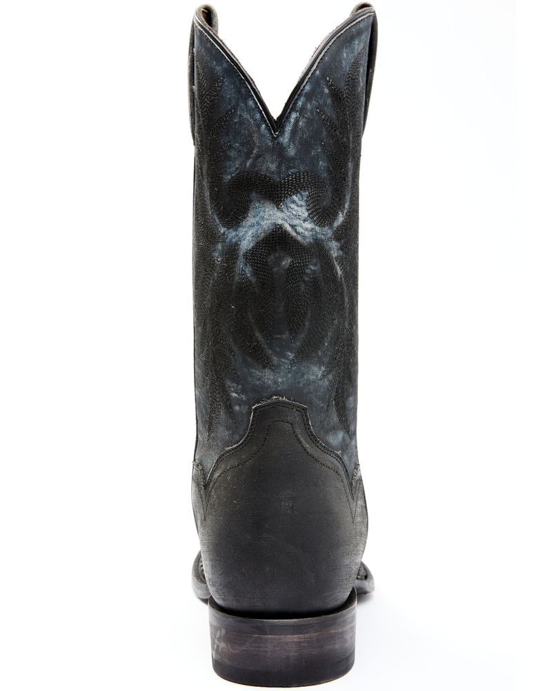 Moonshine Spirit Men's Black Fish Western Boots Square Toe Mall of