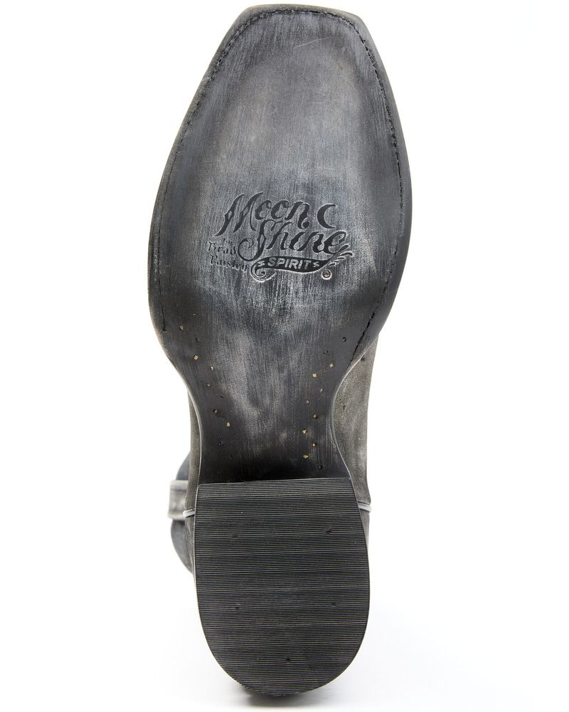 Moonshine Spirit Men's Black Fish Western Boots Square Toe Mall of