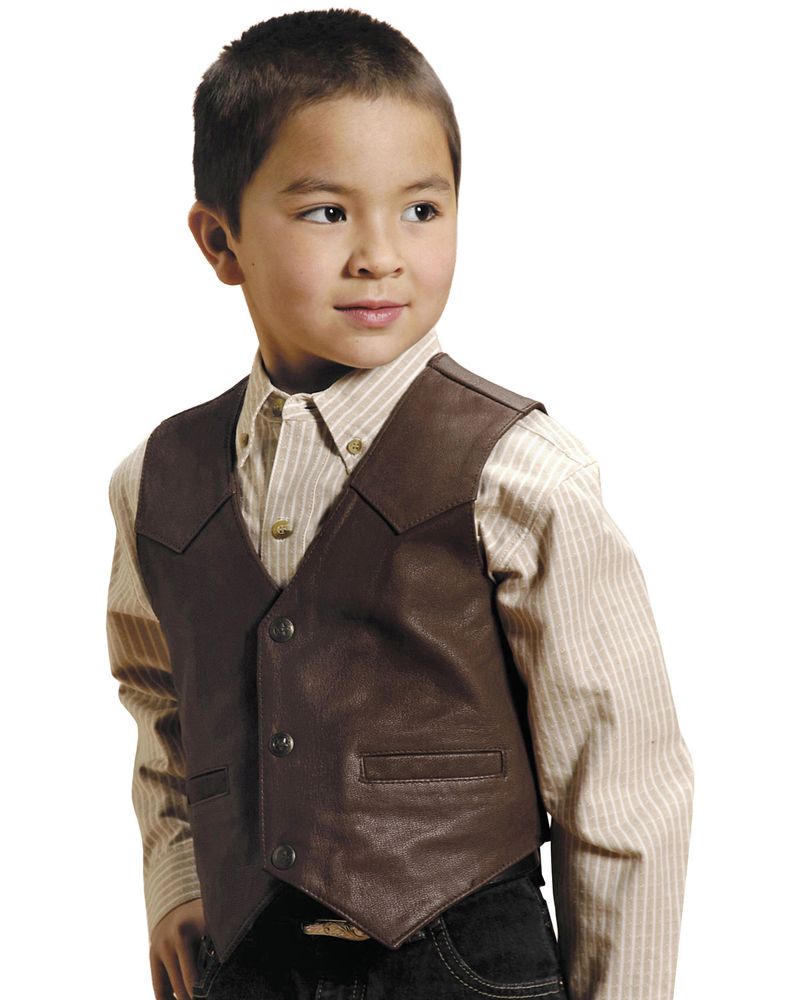 Boot barn leather vest top