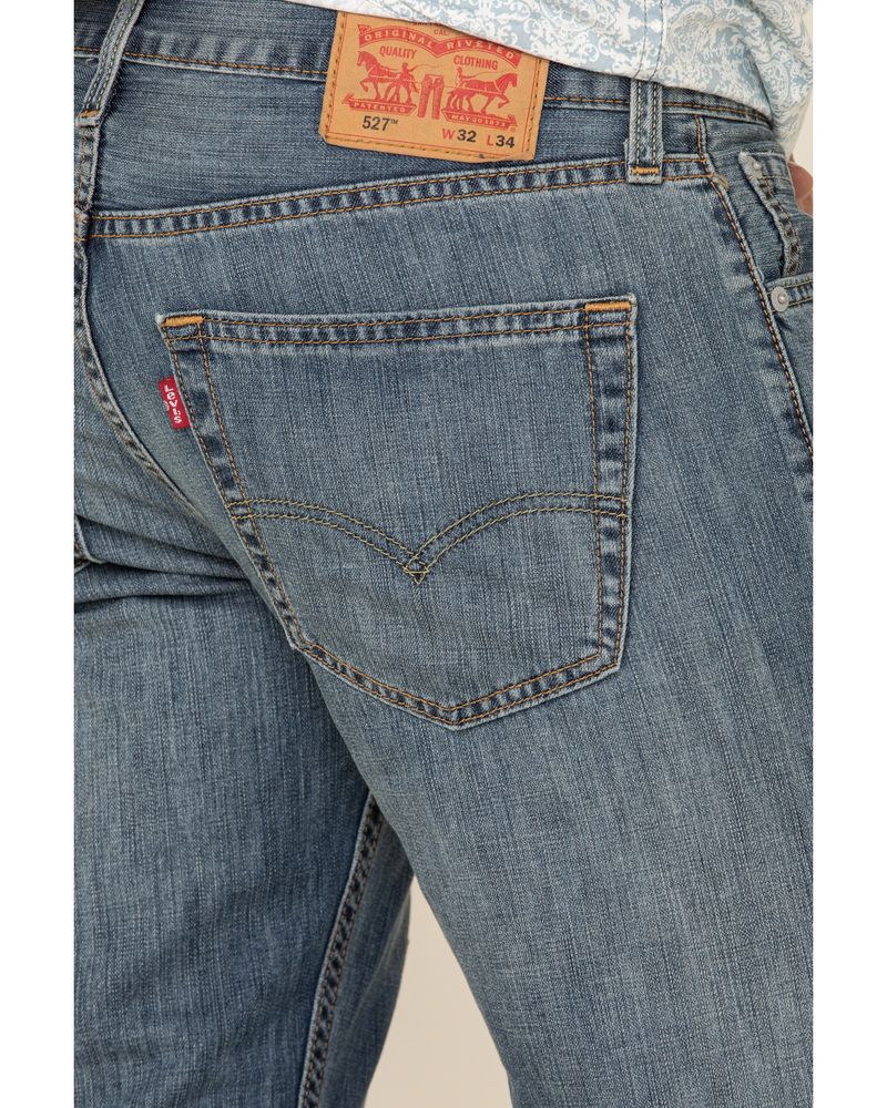 Levis Levi's Men's 527 Chipped Med Modern Slim Bootcut Jeans | Mall of ...