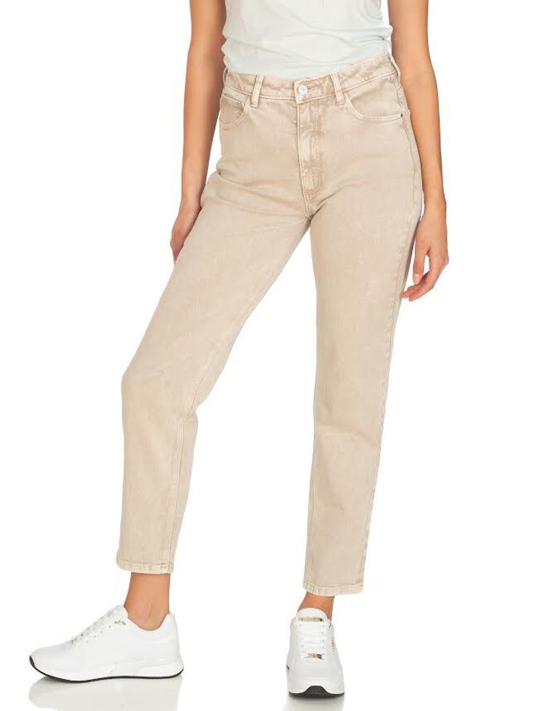 Jean large beige on sale