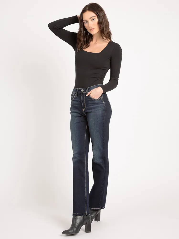 Silver avery top slim bootcut jeans
