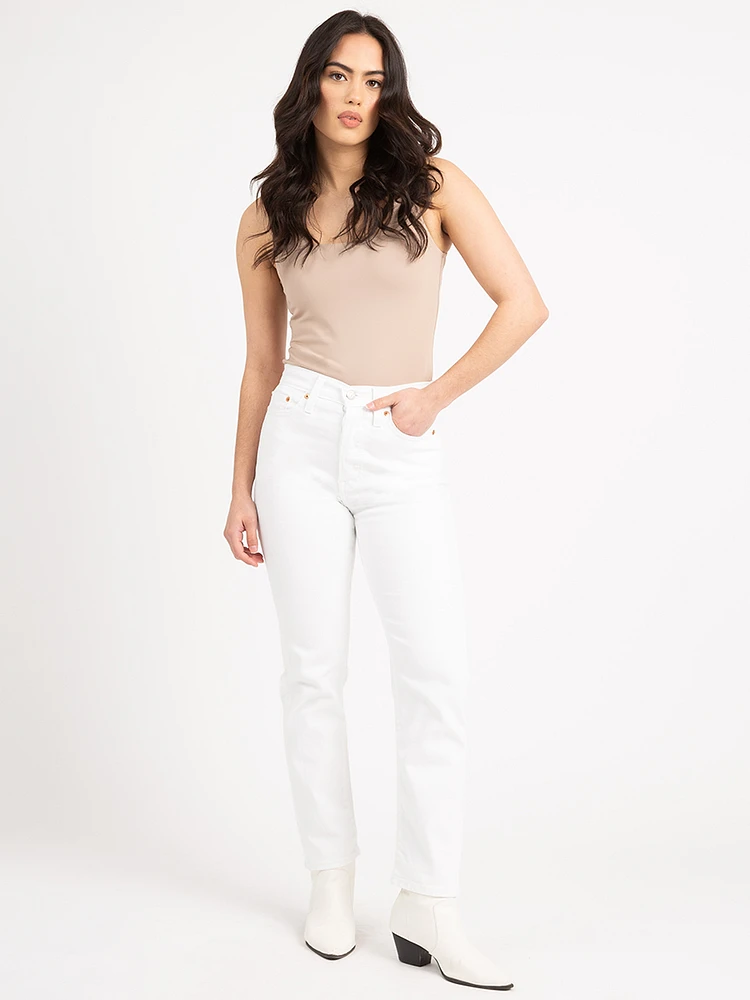 Levi's wedgie straight white discount