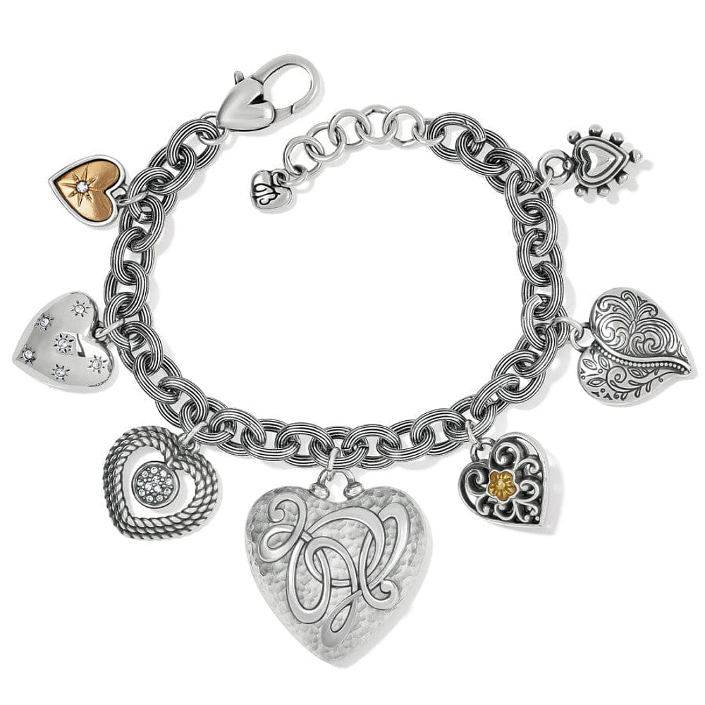 Brighton one heart charm bracelet discount