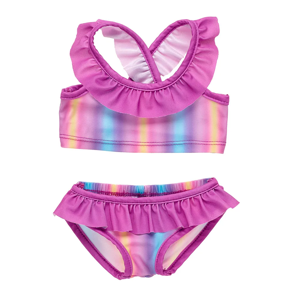 Rainbow swimsuit hot sale two piece