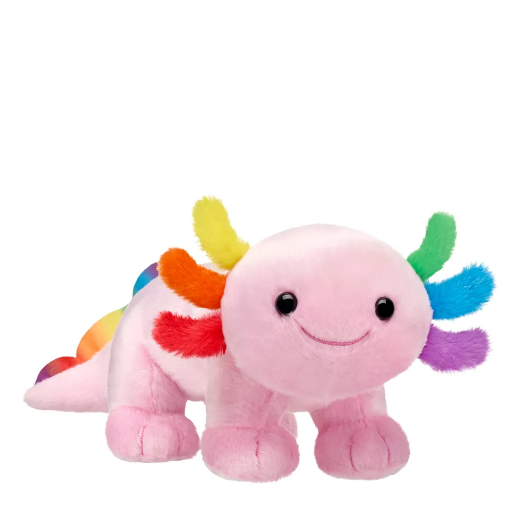 Plush Squishmallow Build A Bear Red Pink Sparkle Axolotl Plush