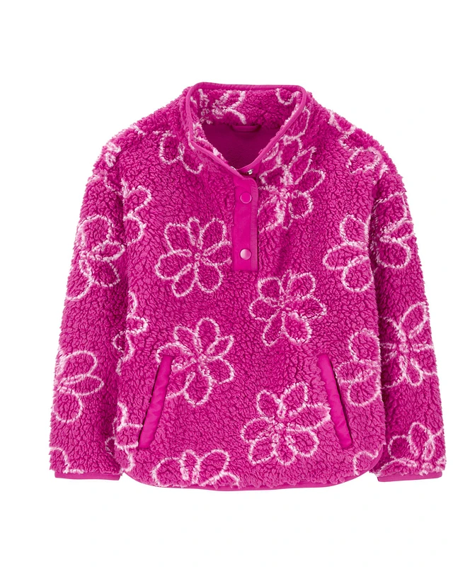 Compare Celine Embroidered Floral Sherpa Jacket