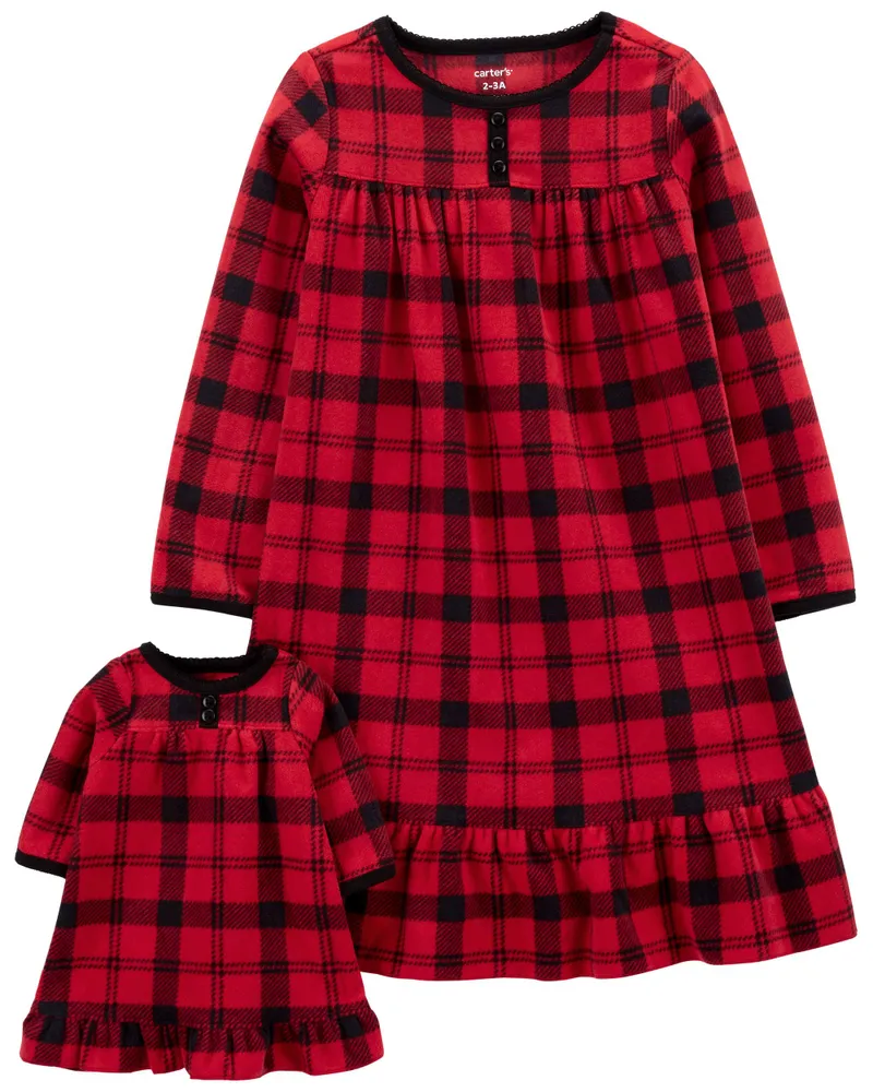 Carters Oshkosh Christmas Matching Nightgown Doll Set The Pen