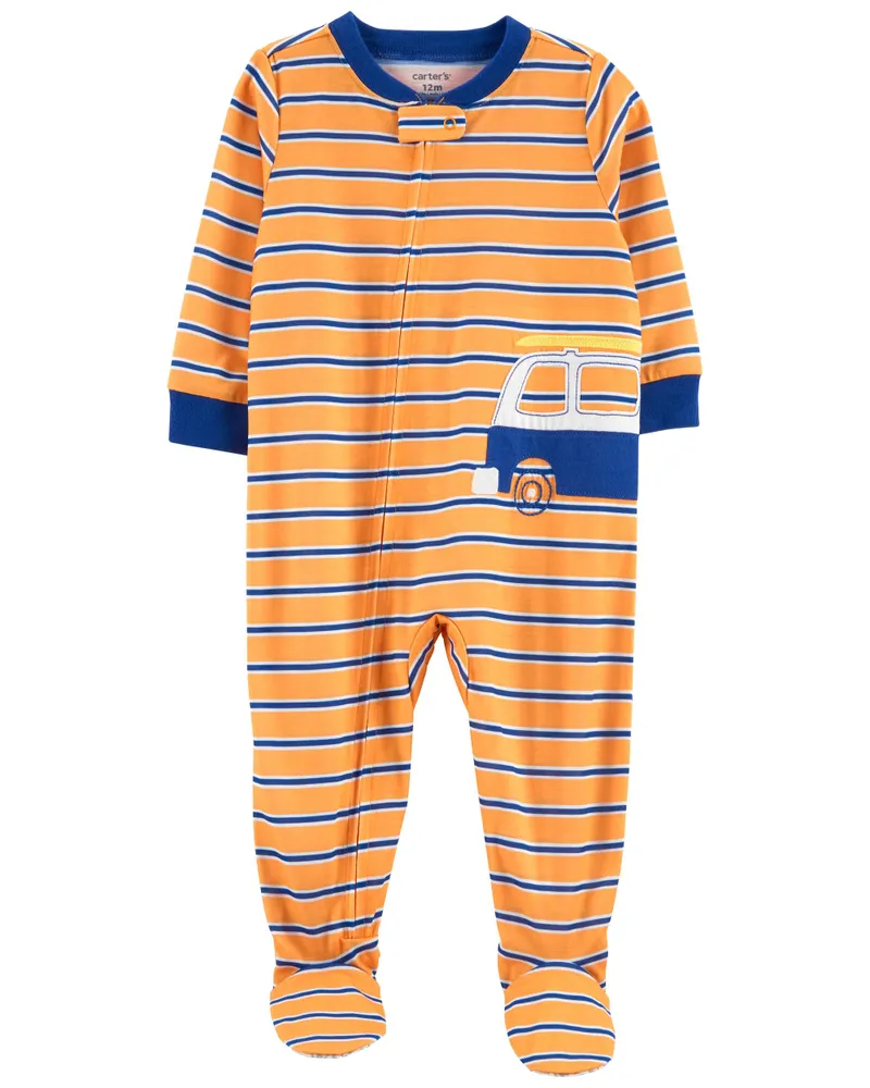 Orange new arrivals footie pajamas