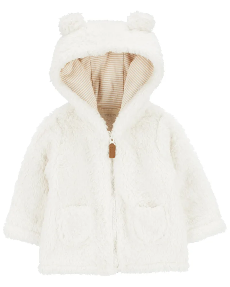 Carters Oshkosh Zip Up Sherpa Cardigan Hillside Shopping Centre